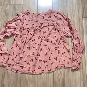 Pink Floral Blouse TBD Q